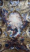 Giovanni Battista Gaulli Called Baccicio The Worship of the Holy Name of Jesus, with Gianlorenzo Bernini, on the ceiling of the nave of the Church of the Jesus in Rome. USA oil painting artist